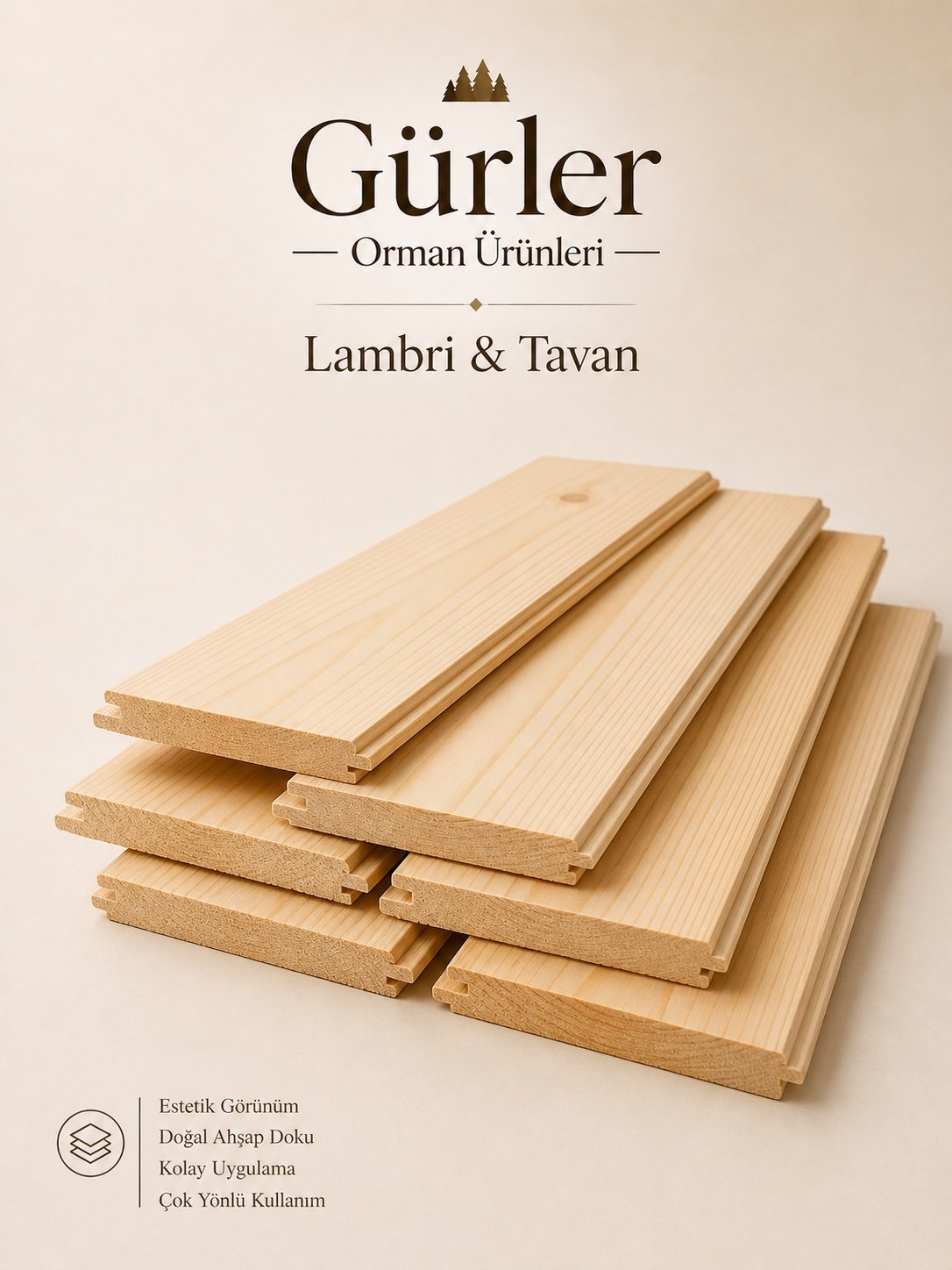 Lambri Tavan Kaplaması — Gürler Orman Ürünleri
